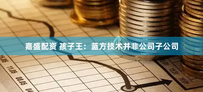 嘉盛配资 孩子王：蓝方技术并非公司子公司
